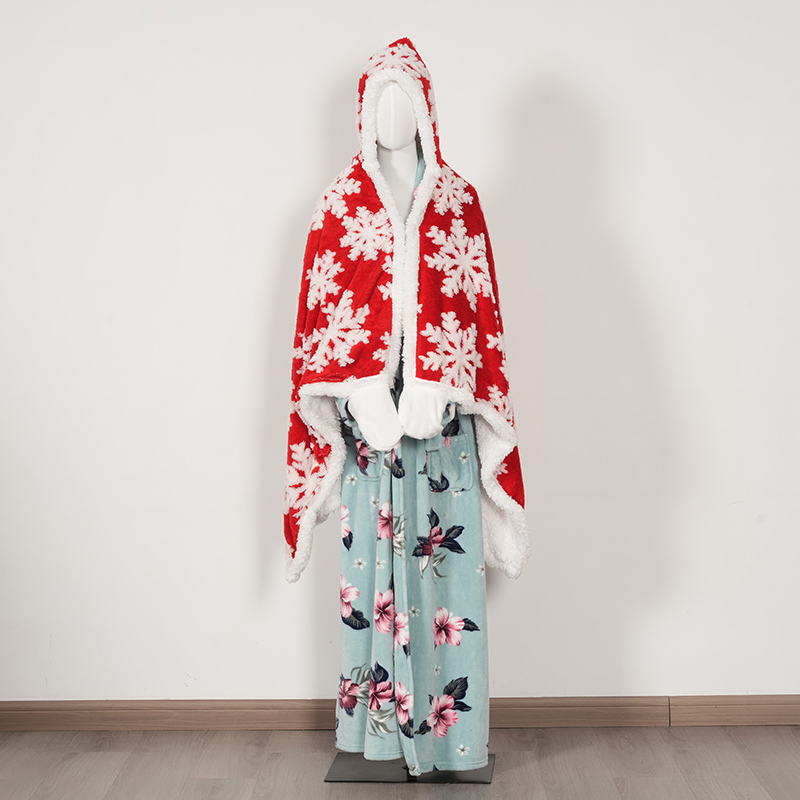 Bedrukte loungewear-cape